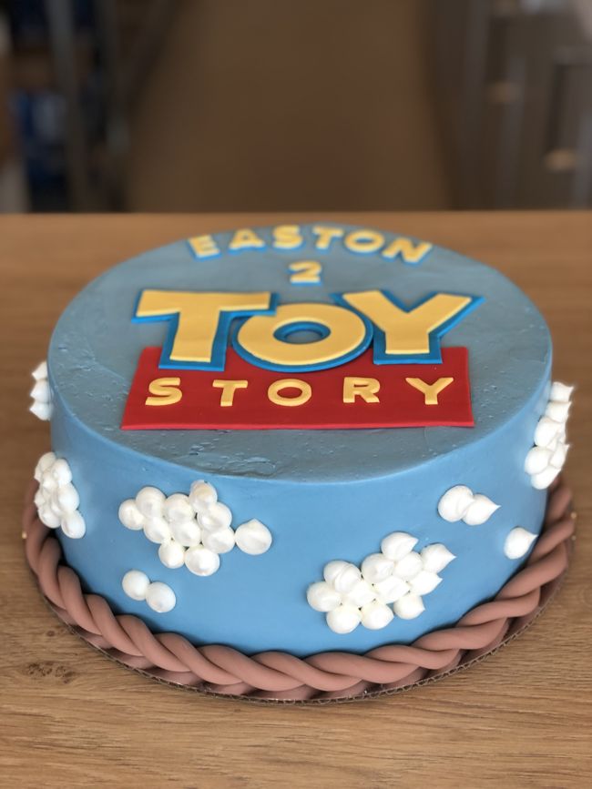 Toy Story movie themed birthday cake