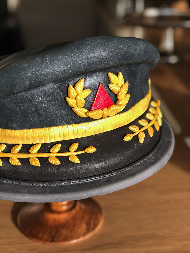Captains hat cake