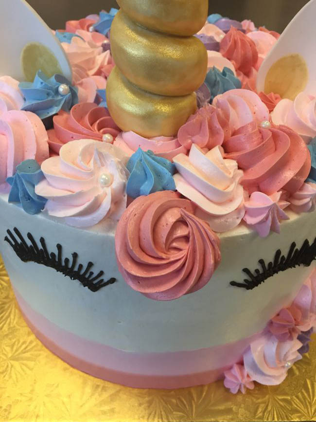 Detail view - unicorn cake